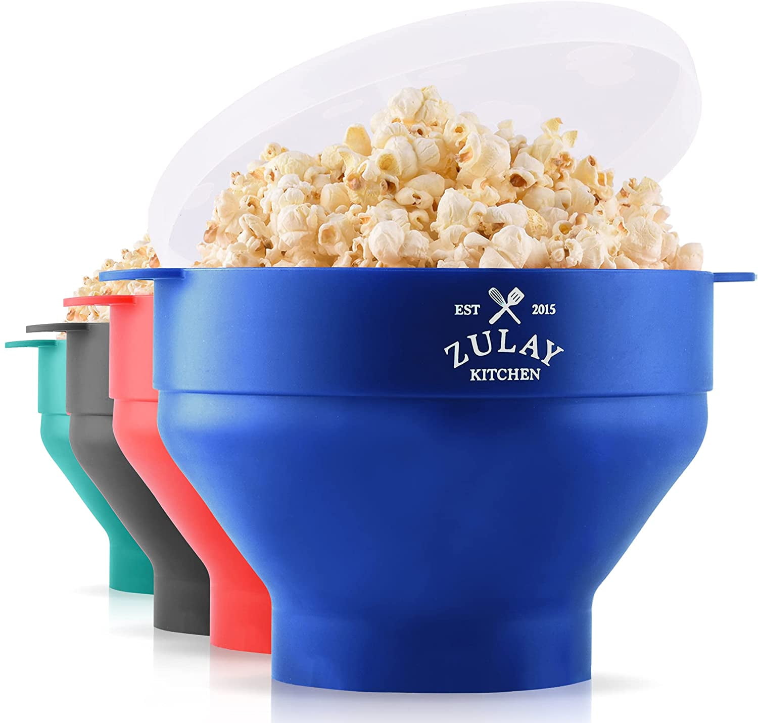 Large Microwave Popcorn Maker BPA Free Silicone Popcorn Popper Microwave Collapsible Bowl With