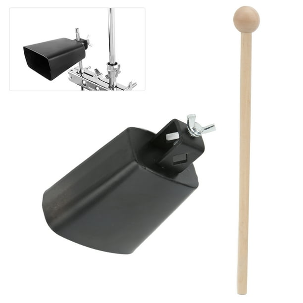 Metal Cow Bell Noise Maker, Hand Percussion Instrument Cowbell Easy Carry  With Stick For Drum Set 4 Inch / 10.2cm,5 Inch / 12.7cm 
