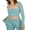 Blue, variant on LMLYSoH Women Tube Tops Set Solid Color Summer Strapless Cropped Bandeau and Shrug Set for Streetwear