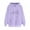 Purple, variant on Mikilon Women Loose Long Sleeve Sweatshirt Pumpkin Hooded Hoodie Sweatshirt Blouse