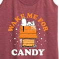 thumbnail image 3 of Peanuts - Wake Me For Candy - Women's Racerback Tank Top, 3 of 6