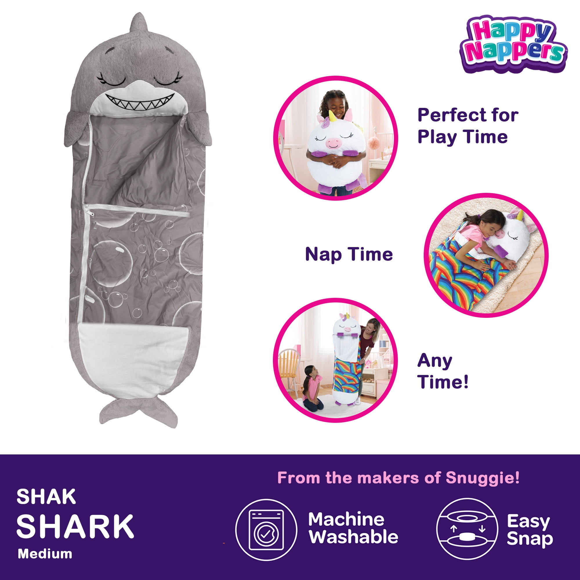 Cozy Compact Super Soft Happy Nappers Pillow & Sleepy Sack- Comfy Warm Dog All Season Sleeping