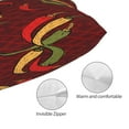 thumbnail image 5 of Salouo Hot Chili Pattern Pillow Cases,1PC Pillow Covers with Envelope Closure Decorative Pillow Case for Bed Couch,Pillows Not Included-16"x24", 5 of 6