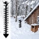 thumbnail image 5 of Regla De Nieve Medidor de nieve de metal de 24 pulgadas para decoración navideña al aire libre con diseño de copo de nieve Yulucky, 5 of 9