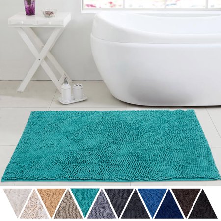 Deartown 24x39 Bathroom Rug Carpet Non Slip Quick Drying Bath Mat With Water Absorbent Soft Microfibers Of Turquoise Walmart Com Walmart Com