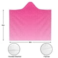 thumbnail image 3 of Wearable Blanket,Pink Gradient Leopard Print Hooded Wearable Sherpa Blanket for Adults & Teens,Winter Poncho Shawl Wrap Cape Thick Warm,50"x60", 3 of 5