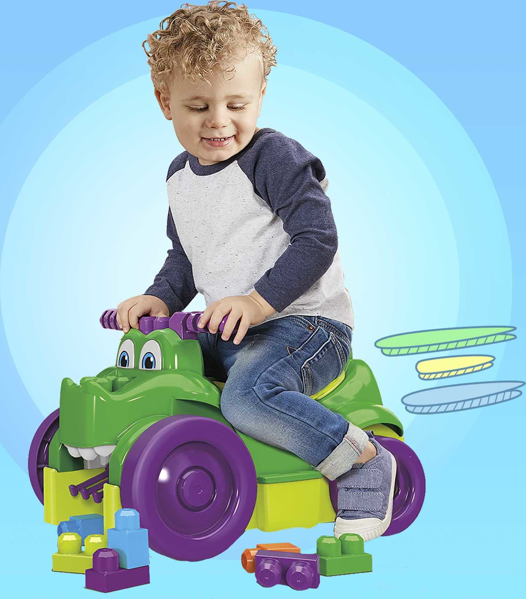 MEGA BLOKS Ride 'n Chomp Croc Ride-on Toy Building Block Set (Walmart  Exclusive)