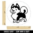 thumbnail image 2 of Siberian Husky Standing Dog Self-Inking Rubber Stamp Ink Stamper - Purple Ink - Mini 1/2 Inch, 2 of 7