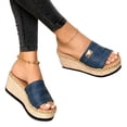 thumbnail image 1 of huanledash Women Sandals Platform Wedge Footwear Open Toe Anti Skid Sandals for Daily Wear, 1 of 8