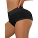 thumbnail image 4 of INSPIRAR CHIC Ropa interior de mujer de algodón con control de abdomen y encaje, cobertura total, color negro, 4 of 4