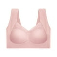 thumbnail image 3 of Lumtrix Powerful Push Up Seamless Sports Bra for Women Supportive Comfort Wireless Shaping Wide Straps Full Coverage Pink 2XL, 3 of 5