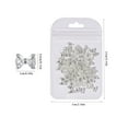 CENGZISHU Rhinestone Flash Transparent Bowknot Nail Diamond Jewelry