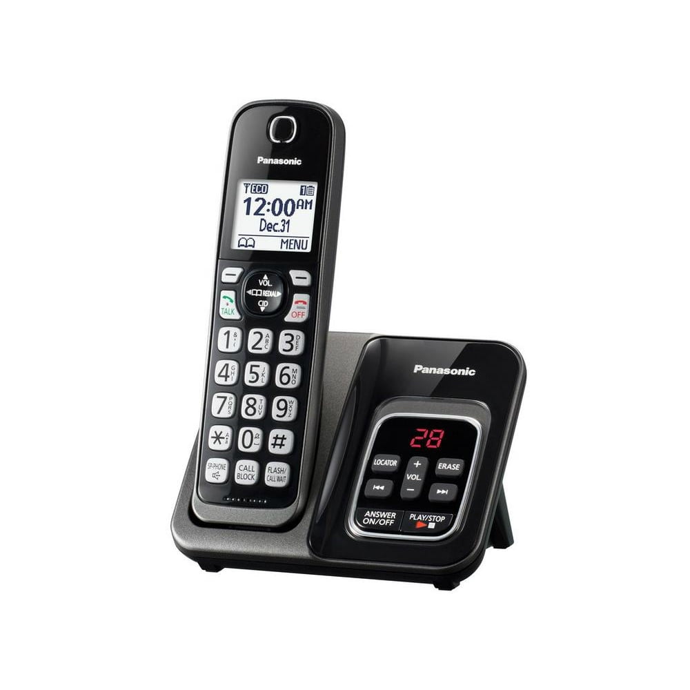 NEW Panasonic KX-TGD210N Expandable Digital Single Cordless Phone FREE GIFT LOOK