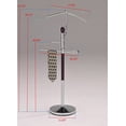 thumbnail image 2 of Kings Brand Wood & Metal Suit Valet Rack Stand Organizer, Walnut Finish, 2 of 2