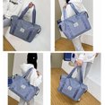 thumbnail image 5 of Bolsa de gimnasio para mujer, bolsa de viaje plegable de gran capacidad, tela Oxford, diseño impermeable para deportes al aire libre, viajes, yoga, 5 of 5