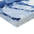 thumbnail image 2 of Ambesonne Moose Fitted Sheet, Blue Winter Antlers Tree, Full Size, Blue White, 2 of 3