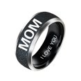 thumbnail image 2 of Fashion Mom Dad Daughter Son Letters Band Stainless Steel Family Member Ring, 2 of 5