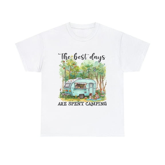 Camping Mountain Lovers Shirt, The Best Day Camping Shirt ID-0224-DB3X