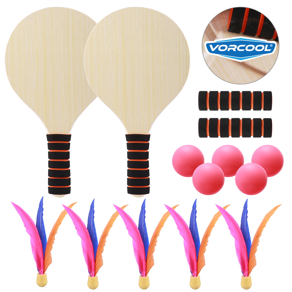 VORCOOL 5pcs Bande de Grip de Raquette pour Le Tennis Badminton