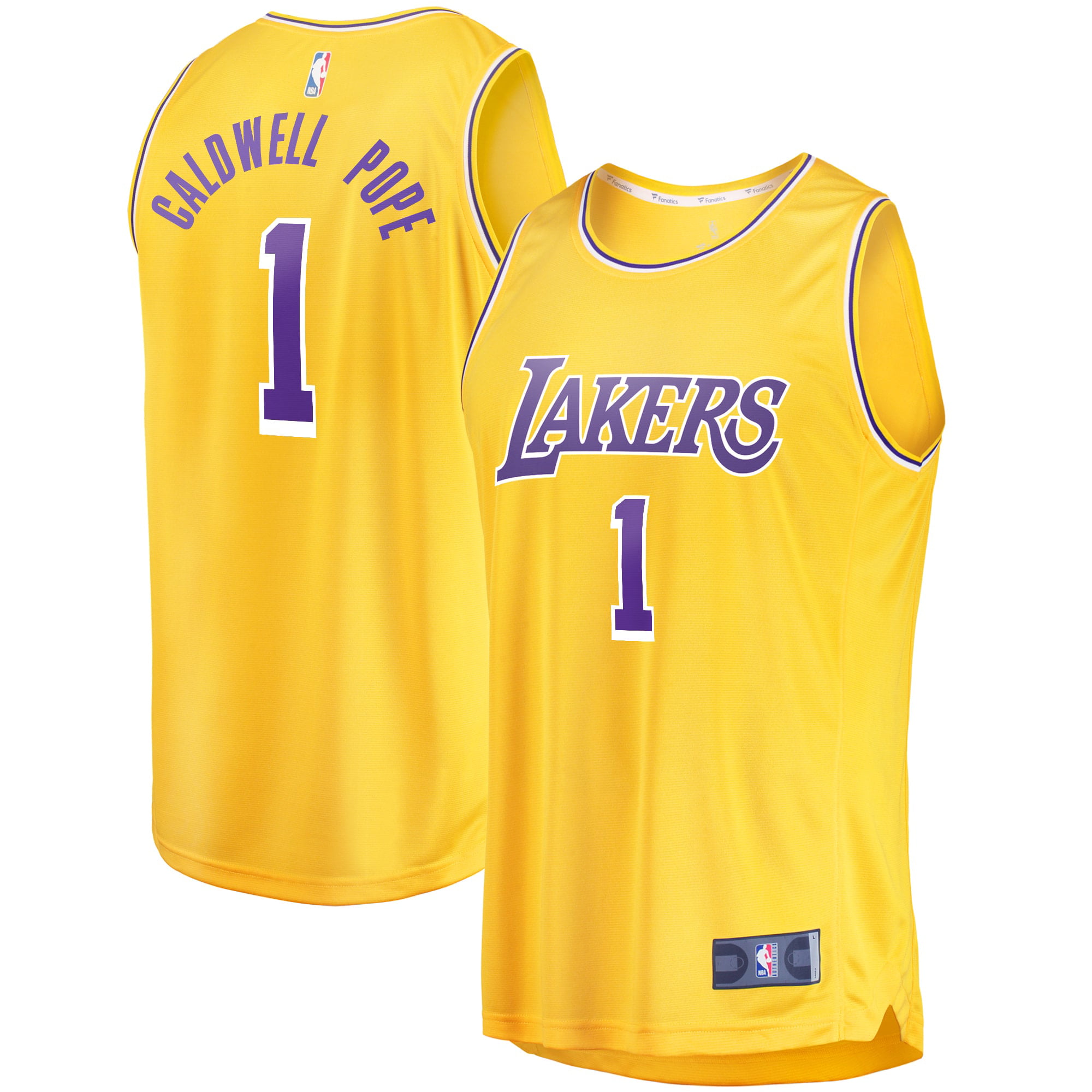 Kentavious Caldwell-Pope Los Angeles Lakers Fanatics Branded Fast Break Replica Player Jersey - Icon Edition - Gold - Walmart.com