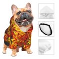 thumbnail image 4 of Junzan Sunflower4 Dog Hoodie Puppy Sweater Sweatshirt,Cold Weather Coat Pet Clothes for Dog Cat-Medium, 4 of 9