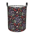 thumbnail image 6 of Lsque Snakes And Snake Fruit pattern Laundry Hamper Basket, Tall Woven Rope Hamper Basket for Clothes, Lightweight Storage Basket, Collapsible Waterproof-Small, 6 of 8