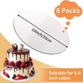 thumbnail image 2 of Tablas para tartas WINKIO de cartón blanco redondas de 10 pulgadas, 8 unidades, 2 of 7