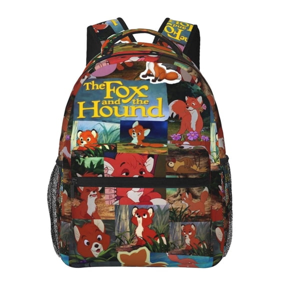 The Fox and the Hound Backpack Cute Printed Lightweight Casual Unisex Laptop Computer Bookbag School Hiking Work Business Travel Daypacks Gifts