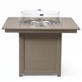 thumbnail image 6 of WestinTrends Helios Modern Outdoor Patio Propane 42" Square Fire Pit Table (Rocks Not Included), Weathered Wood, 6 of 14