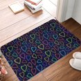thumbnail image 2 of KLL Colored Hearts Print Front Door Mat Indoor Outdoor Entrance, Non-Slip Mat All-Weather Doormat Indoor Outdoor Rug Patio Porch Entryway Mat, 23.6''x15.7'', 2 of 7