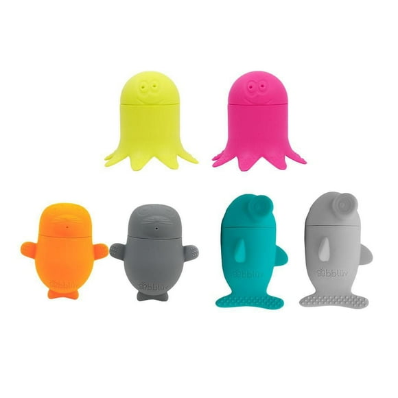 Büddies Jouets de bain interchangeables en silicone