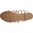 thumbnail image 6 of Women's Journee Collection Honey Flat Strappy Sandal Pink Faux Suede 6 M, 6 of 6