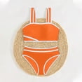 thumbnail image 3 of CCRFTGI Girls Swimsuit Size 10-12 Summer Sleeveless 2 Piece Beach Swimwear Bikini Sets Swimming Tween Girls Trendy Clothes Girls Bathing Suit Orange 11-12 Years, 3 of 5