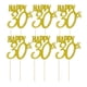 thumbnail image 3 of Decoración para tarta de con dorada 10  degree 20  degree 30  degree 40  degree 50  degree 60  degree 70  degree 80  degree BLESIY  adorno para pastel de cumpleaños feliz, 3 of 6