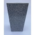 thumbnail image 4 of Upstate Stone Works Granite Vase Tapered (5"x4"x9") Gray Cemetery Grave, 4 of 6