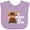 Lavender, variant on Inktastic It Moose Be Love with Cute Moose Boys or Girls Baby Bib