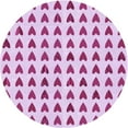 thumbnail image 1 of Ahgly Company Indoor Round Patterned Neon Pink Area Rugs, 7' Round, 1 of 6