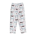thumbnail image 6 of Uemuo Dachshund Dog Puppy Pattern Women's Wide Leg Palazzo Lounge Pants with Pockets Light Weight Loose Comfy Casual Pajama Pants-Large, 6 of 9