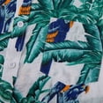thumbnail image 4 of SWSMCLT Men's Aloha Button Up Shirt Cotton Loose Short Sleeve Button Down Shirt Hawaii Button Up Cool Pocket Top Summer Royal Blue5 X-Large, 4 of 4