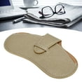 thumbnail image 4 of Eyeglass Case Leather, Leather Sunglasses Case Simple Pure Color Wear Resistant  For Glasses Yellow, 4 of 8