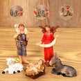 thumbnail image 3 of Juego de estatuas de Belén de 11 piezas, cuna de Navidad, bebé Jesús, Sagrada Familia, figura religiosa, estatua de resina de Iglesia de pesebre, 3 of 5