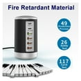 thumbnail image 4 of 65W Multi 6 Port USB Fast Charger Quick Charge QC3.0 USB Type C PD Charger Portable Charging Station ,Multi-Port, 4 of 6