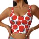 thumbnail image 1 of Balery Hand Drawn Tomatoes Sujetadores deportivos con espalda cruzada para mujer, acolchados, sin costuras, de alto impacto, ideales para yoga, gimnasio, entrenamiento y fitness.-Large, 1 of 8