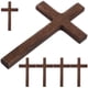 thumbnail image 2 of 6 cruces de madera para oración, de escritorio, pequeñas, para sostener, cristianas y católicas., 2 of 7