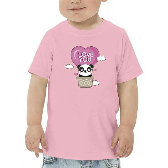 Love You Balloon Panda T-Shirt Toddler -Image by Shutterstock, 4 Toddler
