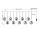 thumbnail image 4 of Toystoory Kit de cuerdas de luces navideñas impermeable para fiesta, sala de estar, ventana, puerta, patio, valla, árboles, jardín, porche, decoración, Kits de decoración para fiestas Toystoory HA065249-00, 4 of 6
