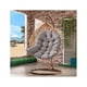 thumbnail image 4 of Chair Cushion, Rattan Chair Cushion, Relaxing Chair Cushions for Hanging Swing Basket, Seat Cushion for Indoor, Outdoor, 80 x 120 cm, Gray, 4 of 5