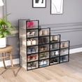 thumbnail image 5 of OnDisplay Clik Stackable Interlocking Shoe Box System (Standard Clear/Black, Single Box), 5 of 7