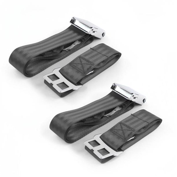 Ford Truck 1961 - 1966 Airplane 2pt Charcoal Lap Bucket Seat Belt Kit