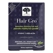 New Nordic Hair Gro Hair Growth Vegan Tablets With Biotin
